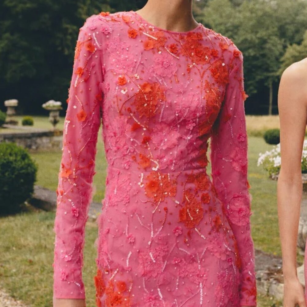 Monique Lhuillier Beaded Gown